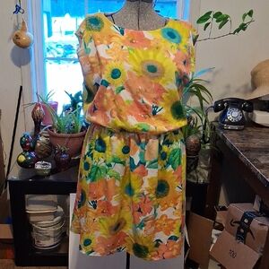 J. Taylor Size 16 Sunflower Dress